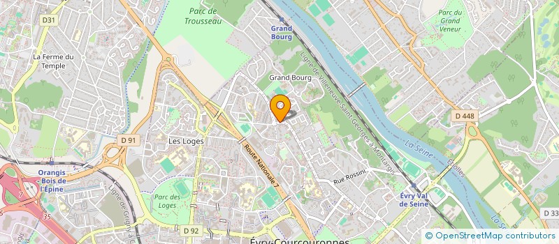 localisation de l'entreprise TRABELSI à EVRY-COURCOURONNES