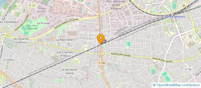 localisation de l'entreprise TRABER COUVERTURE  ARGENTEUIL