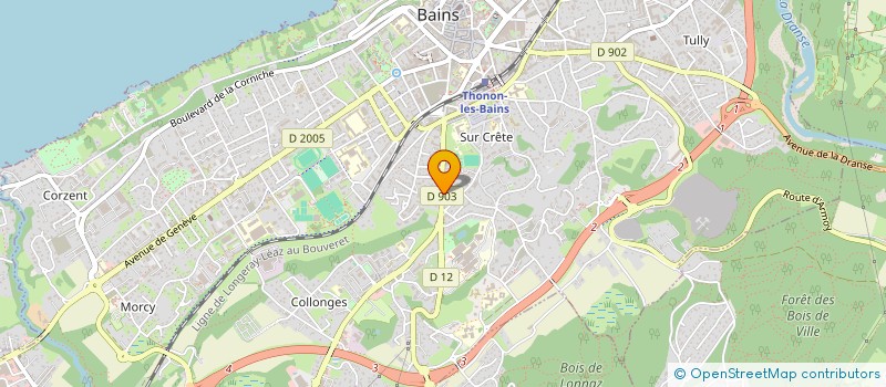 localisation de l'entreprise TRABICHET à THONON-LES-BAINS
