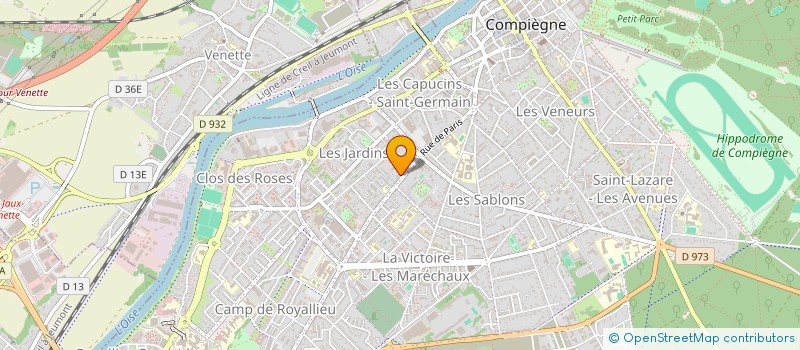 localisation de l'entreprise TRACAM  COMPIEGNE