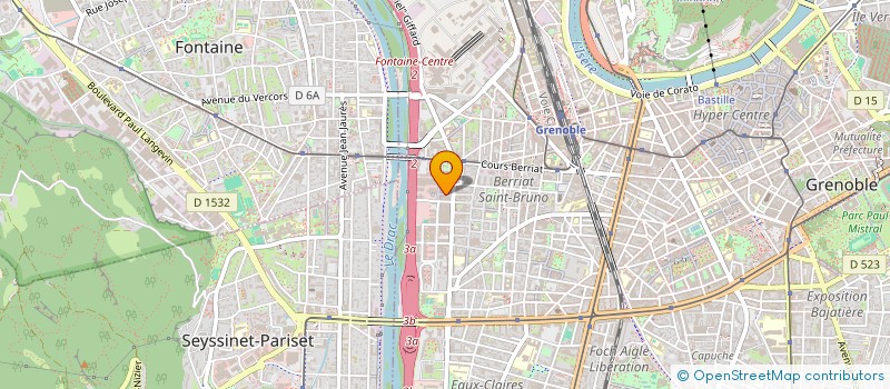 localisation de l'entreprise TRACE à GRENOBLE