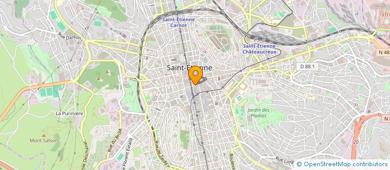 localisation de l'entreprise TRACE à SAINT-ETIENNE