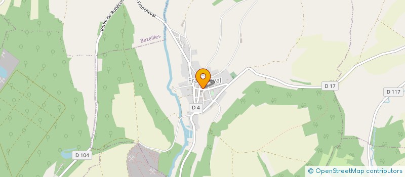 localisation de l'entreprise TRACE  FRANCHEVAL