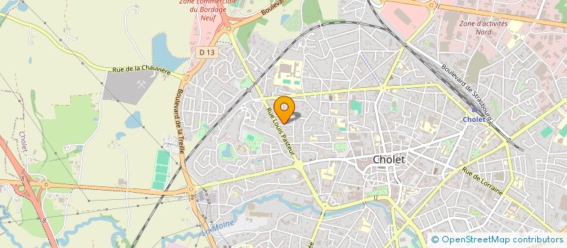 localisation de l'entreprise TRACE COURBE à CHOLET