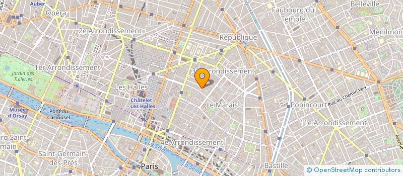 localisation de l'entreprise TRACE DESIGN à PARIS