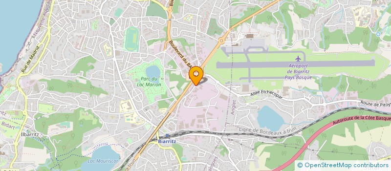 localisation de l'entreprise TRACE IMPRIM' à BIARRITZ