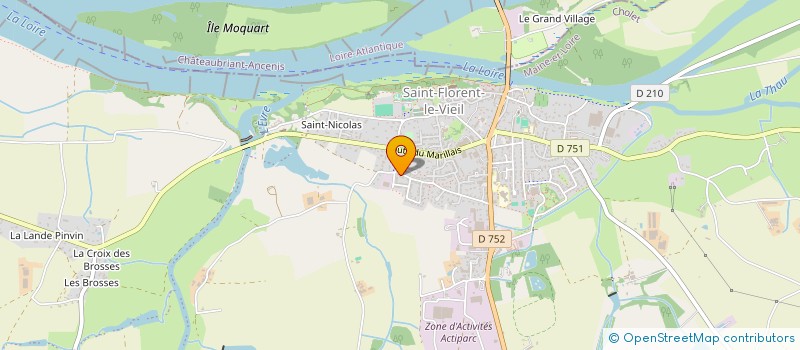 localisation de l'entreprise TRACE PLUS OUEST à MAUGES-SUR-LOIRE