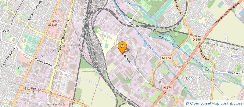 localisation de l'entreprise TRACER à LONGVIC