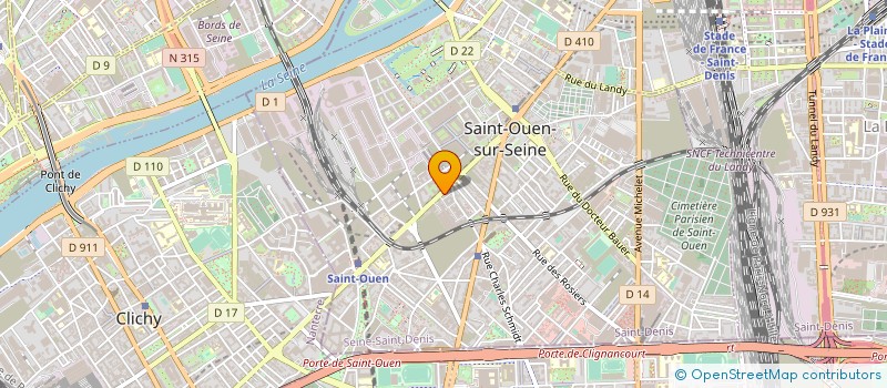 localisation de l'entreprise TRACER'S EXPRESS à SAINT-OUEN-SUR-SEINE