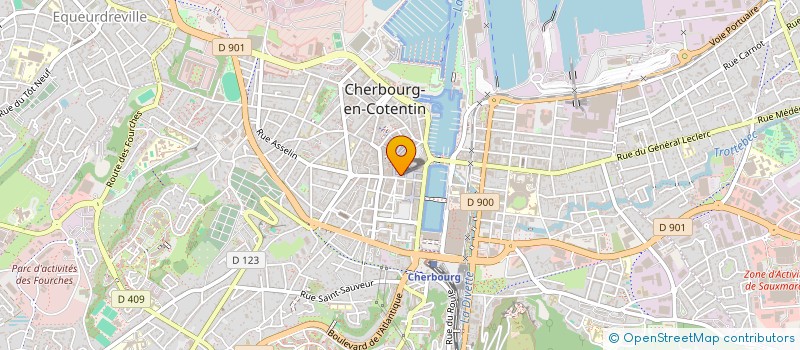 localisation de l'entreprise TRACES AU CARRE à CHERBOURG-EN-COTENTIN