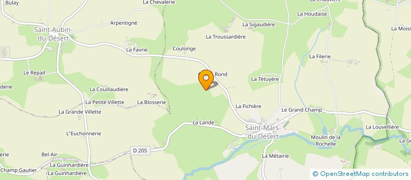 localisation de l'entreprise TRACES D'ARTS  SAINT-MARS-DU-DESERT