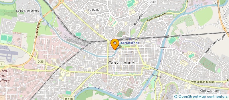 localisation de l'entreprise TRACES D'ERRANCE à CARCASSONNE