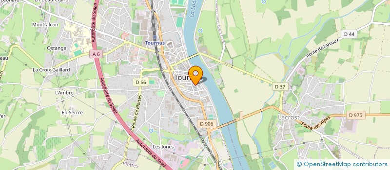 localisation de l'entreprise TRACES TPI FRANCE  TOURNUS