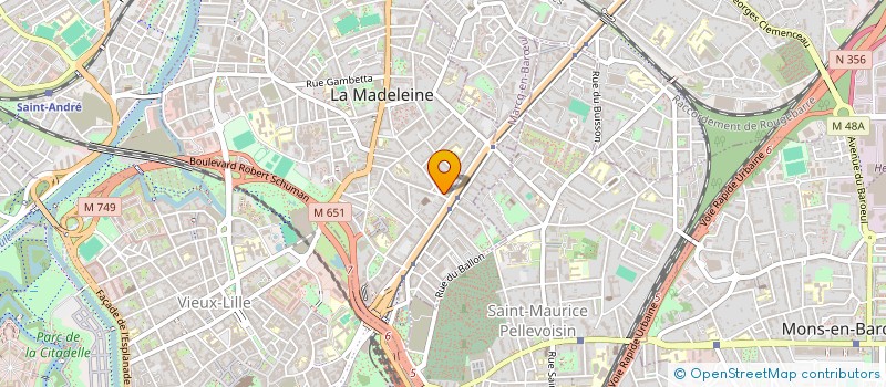 localisation de l'entreprise TRACHET-PATRIMOINE à LA MADELEINE