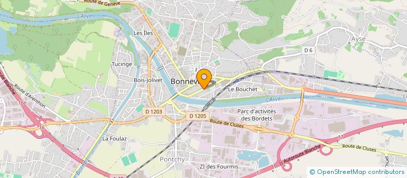 localisation de l'entreprise TRACK THE FOOTPRINTS  BONNEVILLE