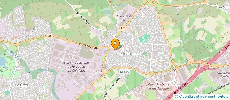 localisation de l'entreprise TRACKERS INTERNATIONAL à VENDARGUES