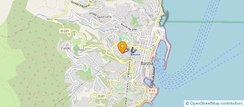 localisation de l'entreprise TRACONE EST à BASTIA