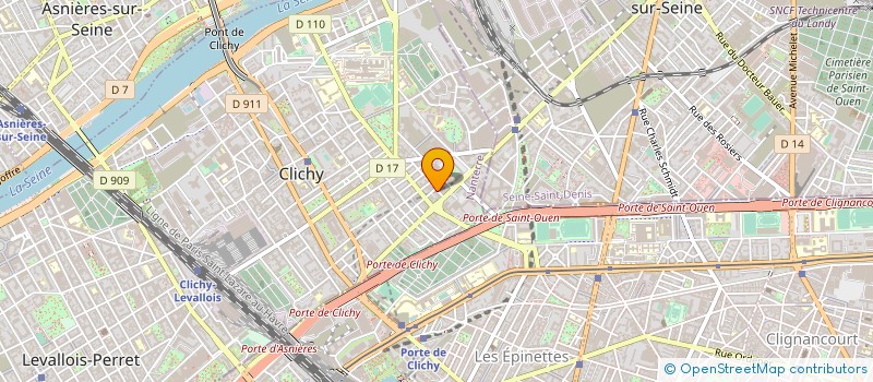 localisation de l'entreprise TRACPUB à CLICHY
