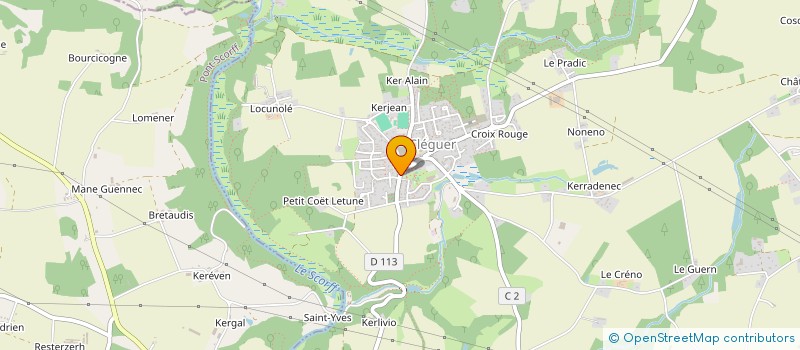 localisation de l'entreprise TRACTAUTO REPARATION  CLEGUER