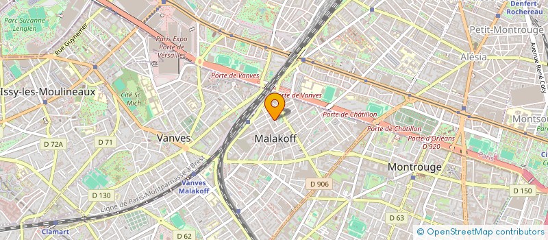 localisation de l'entreprise TRACTEUR CYCLE CLUB  MALAKOFF