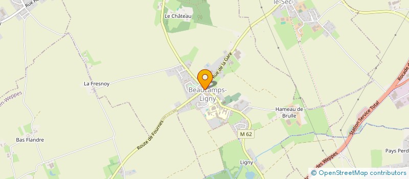 localisation de l'entreprise TRACTEURS EN WEPPES  BEAUCAMPS-LIGNY