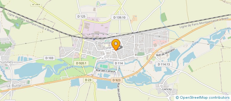 localisation de l'entreprise TRAD CAMPING à COURVILLE-SUR-EURE