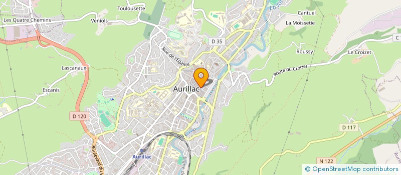 localisation de l'entreprise TRAD CHASTANG à AURILLAC