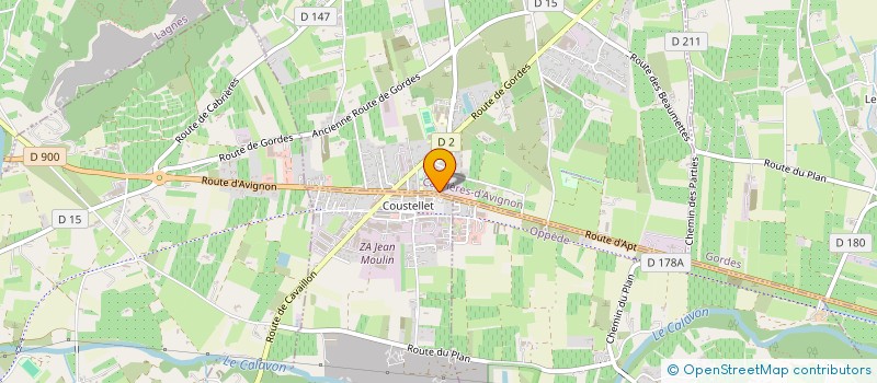 localisation de l'entreprise TRAD' ET SENS  CABRIERES-D'AVIGNON