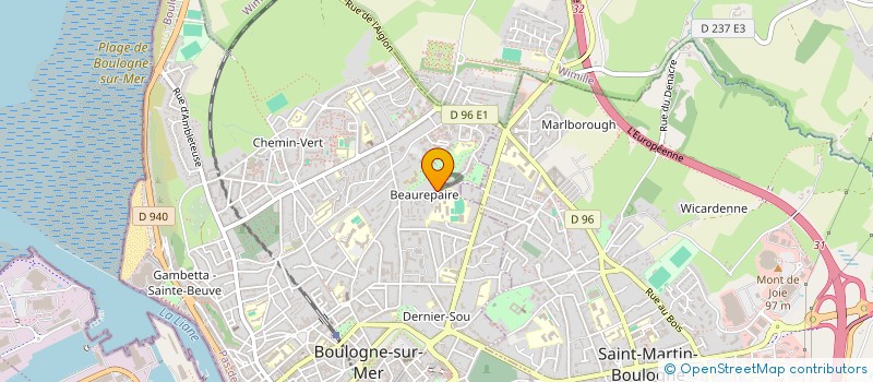localisation de l'entreprise TRAD'EX à BOULOGNE-SUR-MER