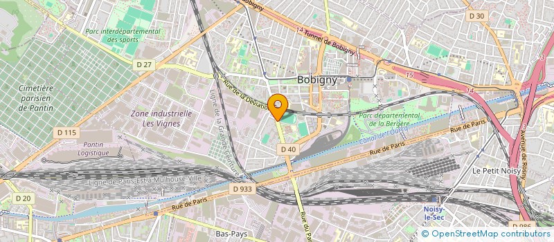 localisation de l'entreprise TRAD'MONDE  BOBIGNY