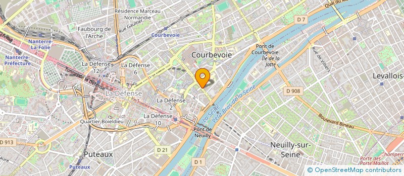 localisation de l'entreprise TRAD SOFT à COURBEVOIE