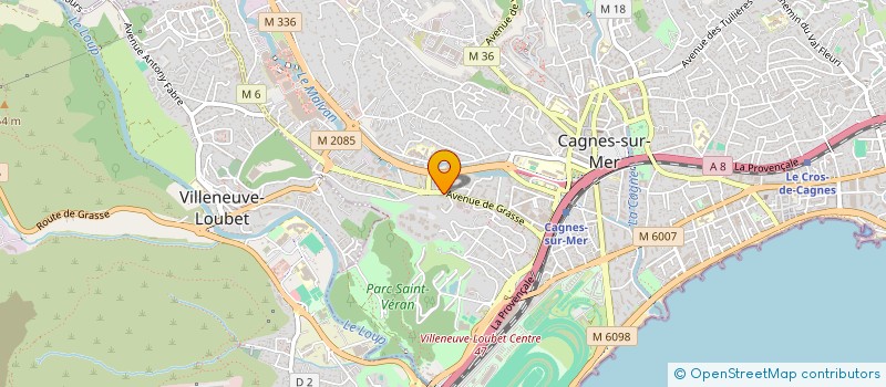 localisation de l'entreprise TRAD WOOD à CAGNES-SUR-MER