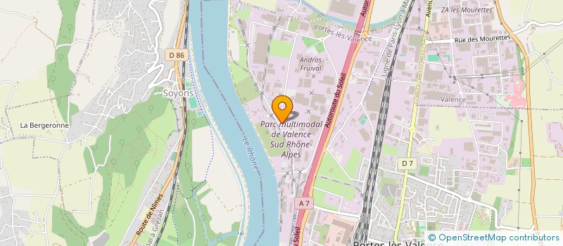 localisation de l'entreprise TRADA à PORTES-LES-VALENCE