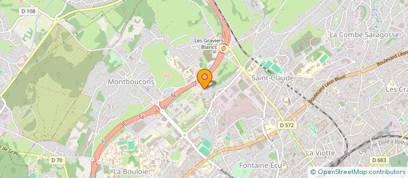localisation de l'entreprise TRADAIR à BESANCON