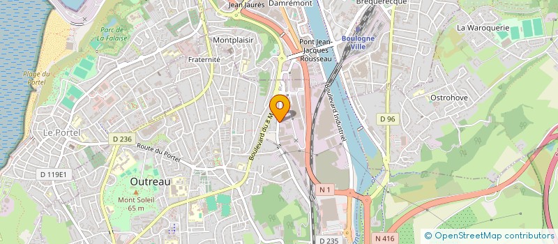 localisation de l'entreprise TRADE BAT  OUTREAU