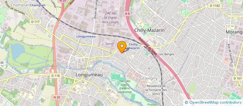 localisation de l'entreprise TRADE COLLECTIVITES à CHILLY-MAZARIN