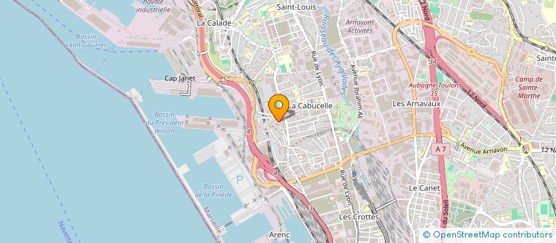 localisation de l'entreprise TRADE-HF à MARSEILLE