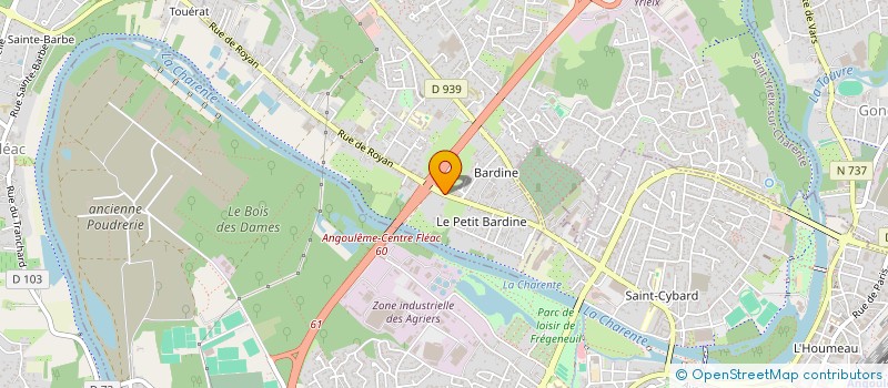 localisation de l'entreprise TRADE MANAGEMENT à SAINT-YRIEIX-SUR-CHARENTE
