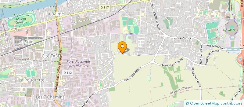 localisation de l'entreprise TRADE TRUCKS EXPORT  DECINES-CHARPIEU