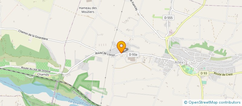 localisation de l'entreprise TRADEBE à ALLEX