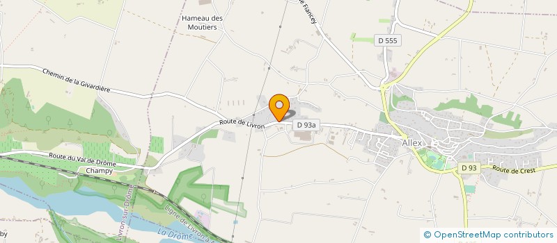 localisation de l'entreprise TRADEBE SOLVANTS SERVICES à ALLEX