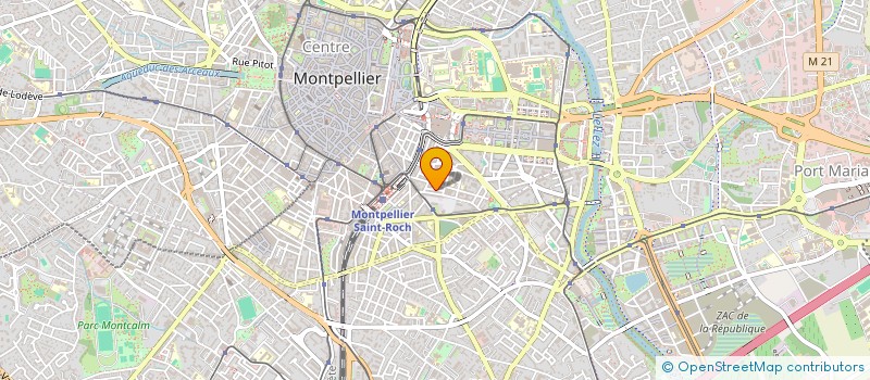 localisation de l'entreprise TRADEC à MONTPELLIER