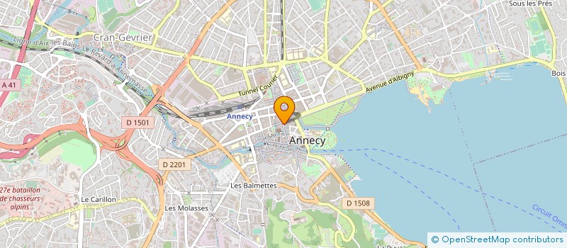 localisation de l'entreprise TRADECO à ANNECY