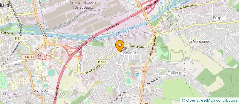 localisation de l'entreprise TRADEFASTEN  EXINCOURT