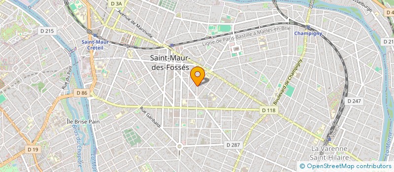 localisation de l'entreprise TRADEFI à SAINT-MAUR-DES-FOSSES