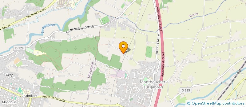 localisation de l'entreprise TRADEL  MONTBOUCHER-SUR-JABRON