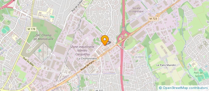 localisation de l'entreprise TRADEOLE à CARQUEFOU