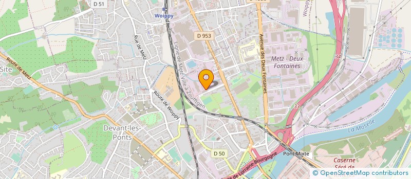 localisation de l'entreprise TRADEST HEISS à METZ