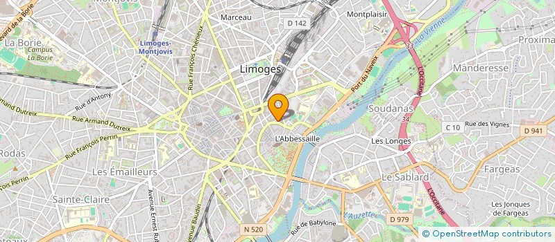 localisation de l'entreprise TRADEWELL à LIMOGES