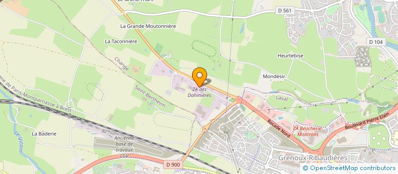 localisation de l'entreprise TRADEX à CHANGE
